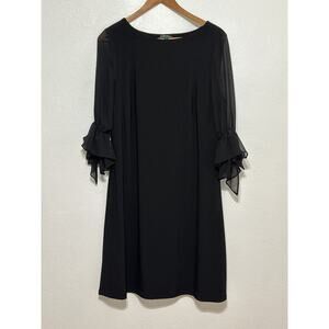 VTG Lauren Ralph Lauren Little Black Dress 14 Designer All Occasion Dress Chic